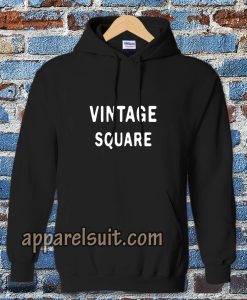vintage square Hoodie
