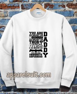 Daddy Superhero Sweatshirts