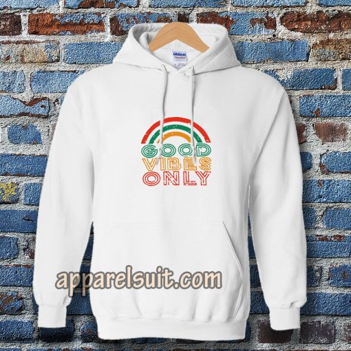 Good Vibes Only Rainbow Hoodie