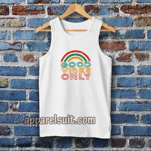 Good Vibes Only Rainbow Tanktop