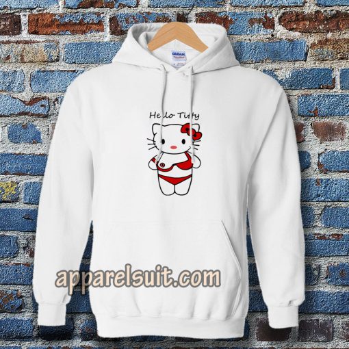 hello titty funny parody hello kitty Hoodie