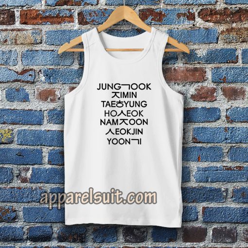 jung kook and friend bts tanktop