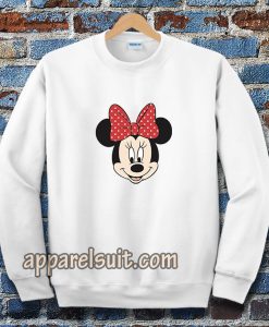 minnie mouse face Sweatshirt