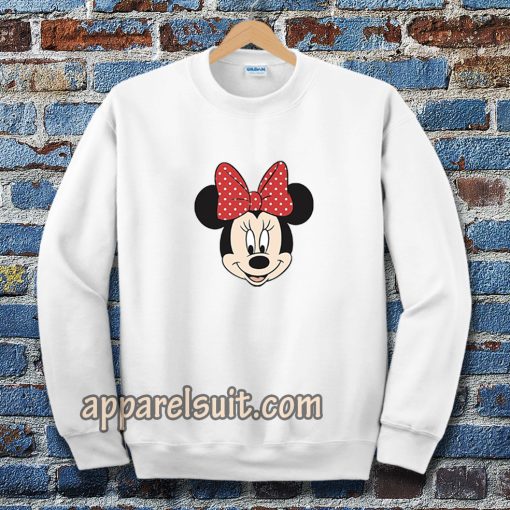 minnie mouse face Sweatshirt