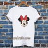 minnie mouse face t-shirt