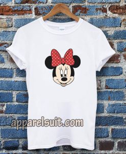 minnie mouse face t-shirt