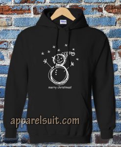 Christmas Doodle Funny Snowman Cute Hoodie