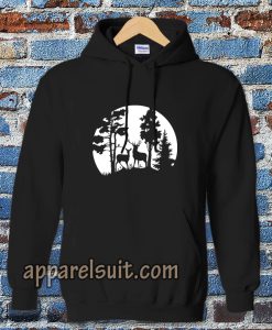 Deer in the forest Hoodie