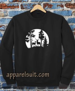 Deer in the forest Sweatshirt