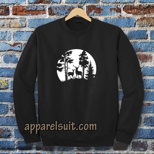 Deer in the forest Sweatshirt