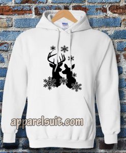 Free Reindeer Snowflakes Hoodie