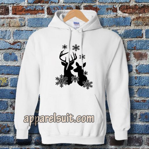 Free Reindeer Snowflakes Hoodie