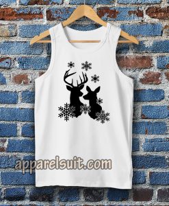 Free Reindeer Snowflakes Tanktop