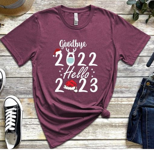 Good Bye 2022 Hello 2023 T-shirt TPKJ3