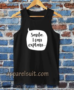 Santa I Can Explain Kids Christmas T Shirt by Lovetree Design TanktopSanta I Can Explain Kids Christmas T Shirt by Lovetree Design Tanktop