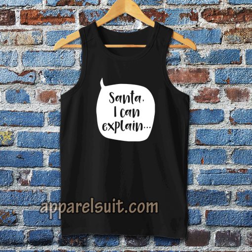 Santa I Can Explain Kids Christmas T Shirt by Lovetree Design TanktopSanta I Can Explain Kids Christmas T Shirt by Lovetree Design Tanktop