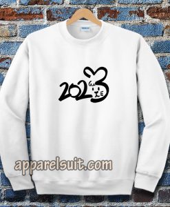 2023 Cute Zodiac Rabbit Font Sweatshirt TPKJ3