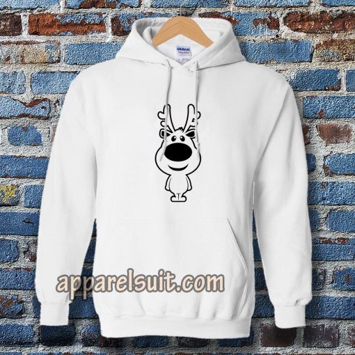 Cartoon Christmas Reindeer Silhouette Hoodie TPKJ3