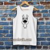 Cartoon Christmas Reindeer Silhouette Tanktop TPKJ3