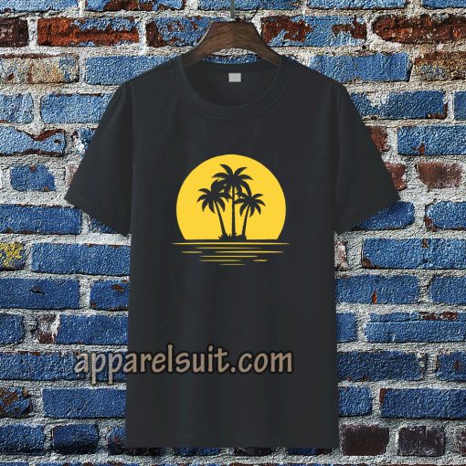 Coconut Tree Sunset t-shirt TPKJ3