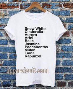 Disney Princeses T-shirt unisex TPKJ3