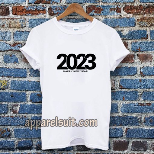 Happy New Year 2023 Calendar T-shirt TPKJ3