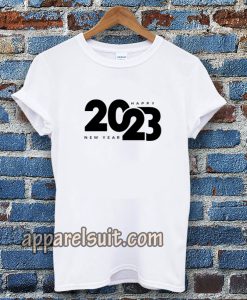 Logo happy new year 2023 T-shirt TPKJ3