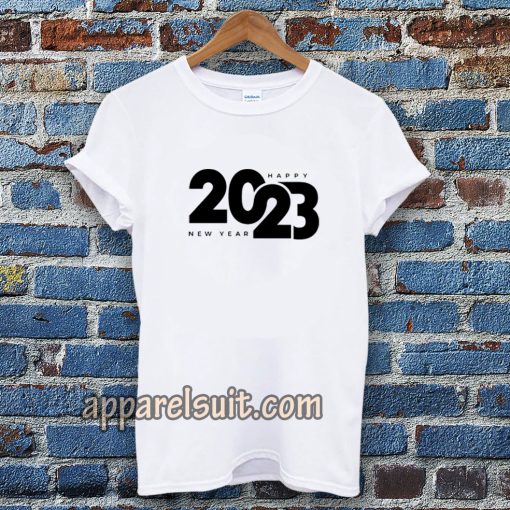 Logo happy new year 2023 T-shirt TPKJ3