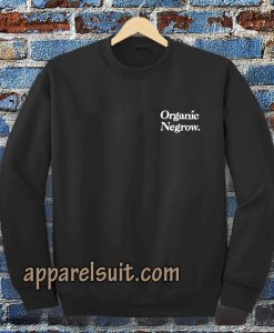 Organic Negrow Sweatshirt Black TPKJ3
