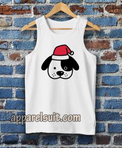 Perro navidad santa claus dibujos animados Tanktop TPKJ3