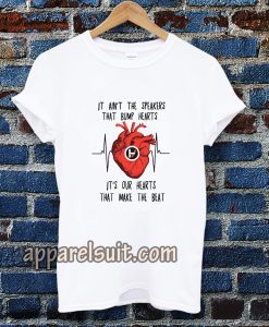 Twenty One Pilots It ain't the speakers that bump hearts T shirt TPKJ3