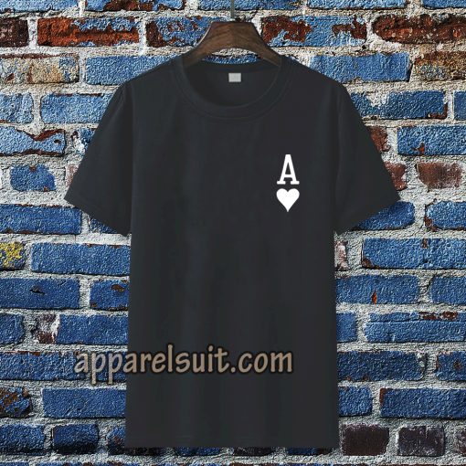 ace of hearts poker t-shirt TPKJ3