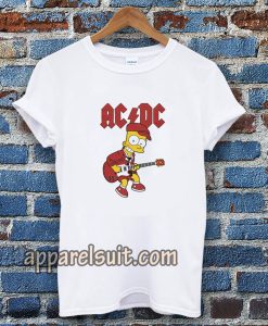 bart simpson ac dc t-shirt TPKJ3