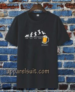 beer drinking t-shirt TPKJ3