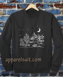 Desert starry night Sweatshir TPKJ3t