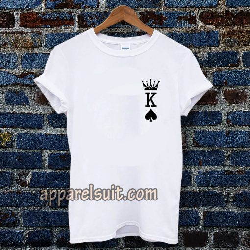 Herren Krone King Of Spades Poker t-shirt TPKJ3