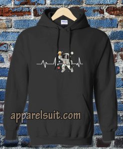 Ice Cream Astronaut Print Hoodie TPKJ3