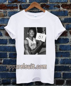 KOBE BRYANT 81 POINTS WHITE T-SHIRT TPKJ3