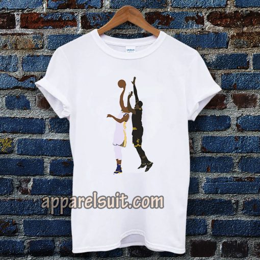 LeBron James Block On Andre Iguodala Unisex t-shirt TPKJ3