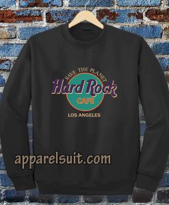 save the planet hard rock cafe Unisex Sweatshirt TPKJ3