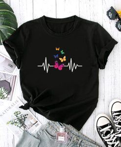 Butterfly Print Tee Shirt TPKJ3