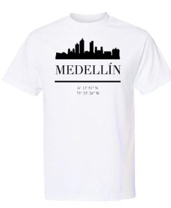 Medellin Colombia City Skyline Tshirt TPKJ3