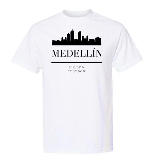 Medellin Colombia City Skyline Tshirt TPKJ3