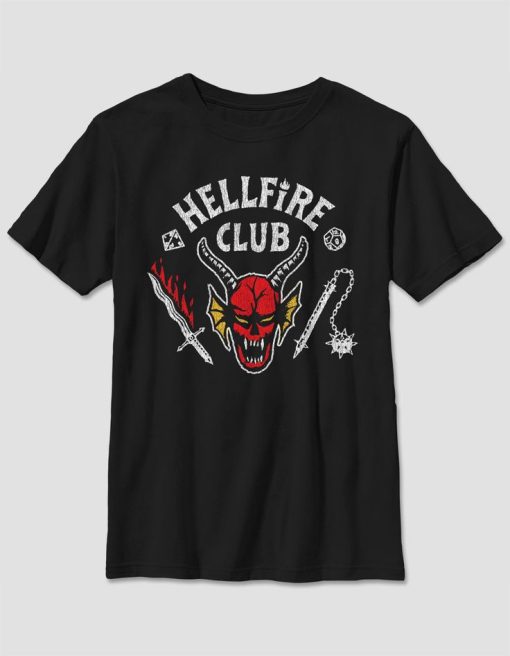 Stranger Things Hellfire Club Kids Tee Tshirt TPKJ3