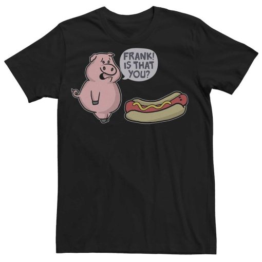 Men's Hot Dog Humor Graphic Tee TPKJ3