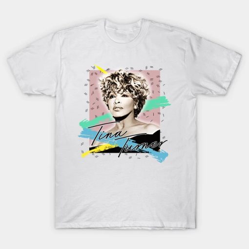 Tina Turner 1980s Style Retro Fan Art Design T-Shirt TPKJ3