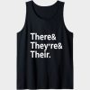 There They're Their Funny Teacher Tanktop TPKJ3