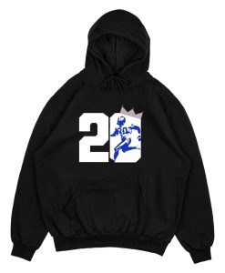 Marshall Mathers Wearing Barry Sanders 20 Hoodie