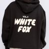 White Fox Hoodie Back