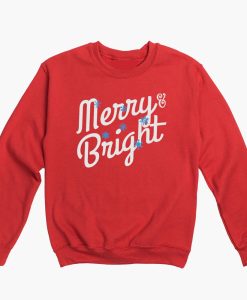 The Merry & Bright Oversize Print Sweatshirt